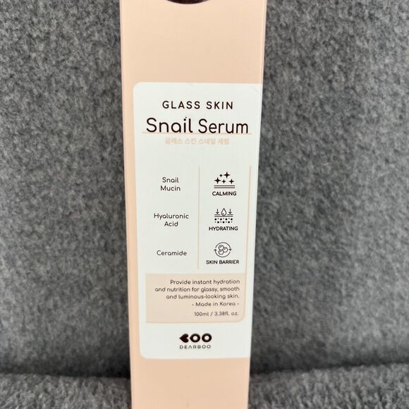 Korean Dearboo Glass Skin Snail Serum K Beauty Hydration Luminous Skin 3.38 oz - Picture 8 of 11
